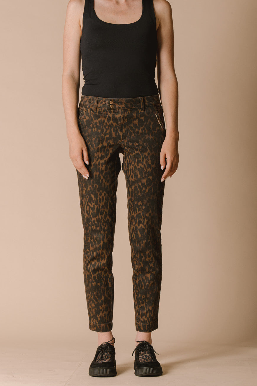 PANTALON NAOMIE PRINT LEOPARD