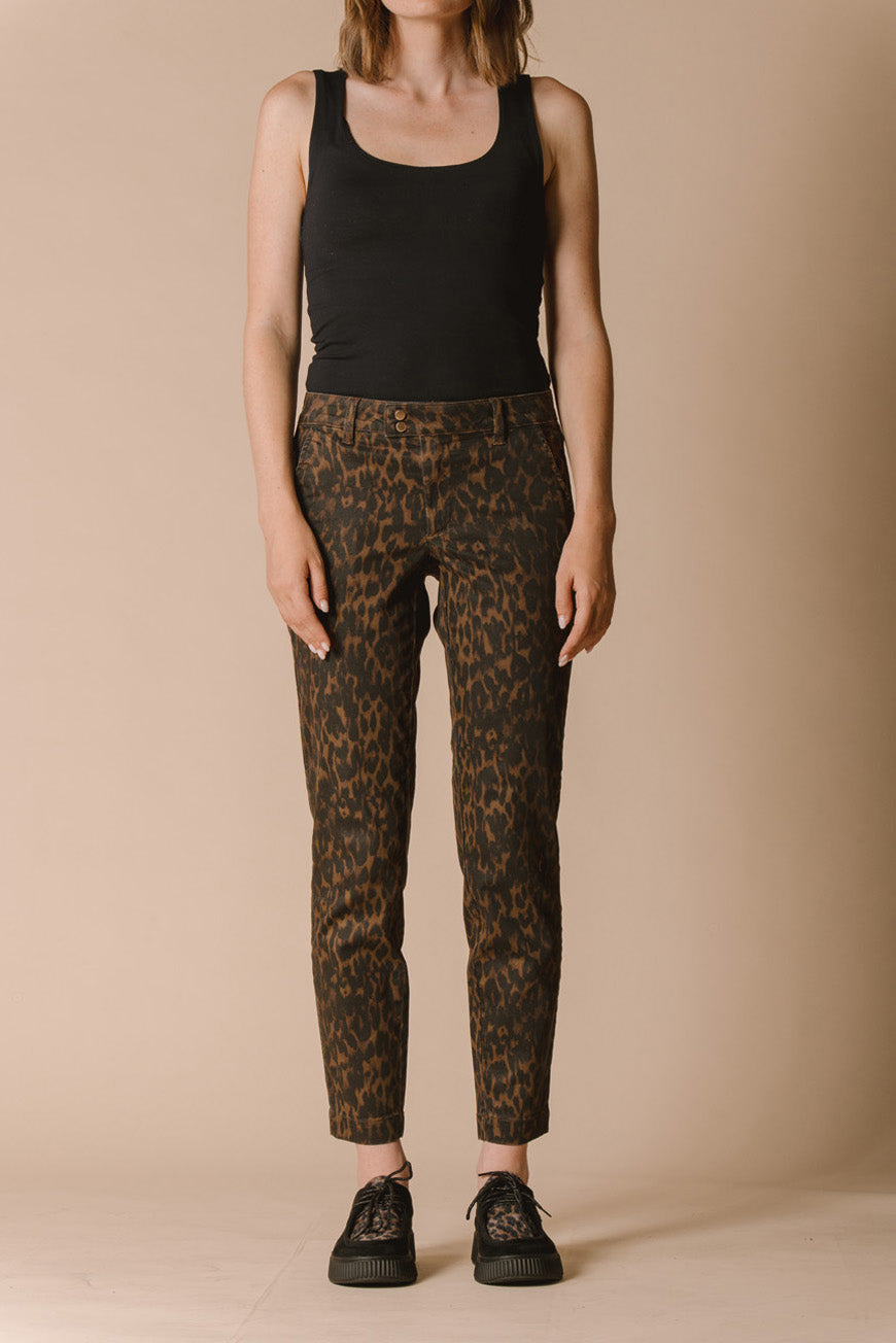 PANTALON NAOMIE PRINT LEOPARD
