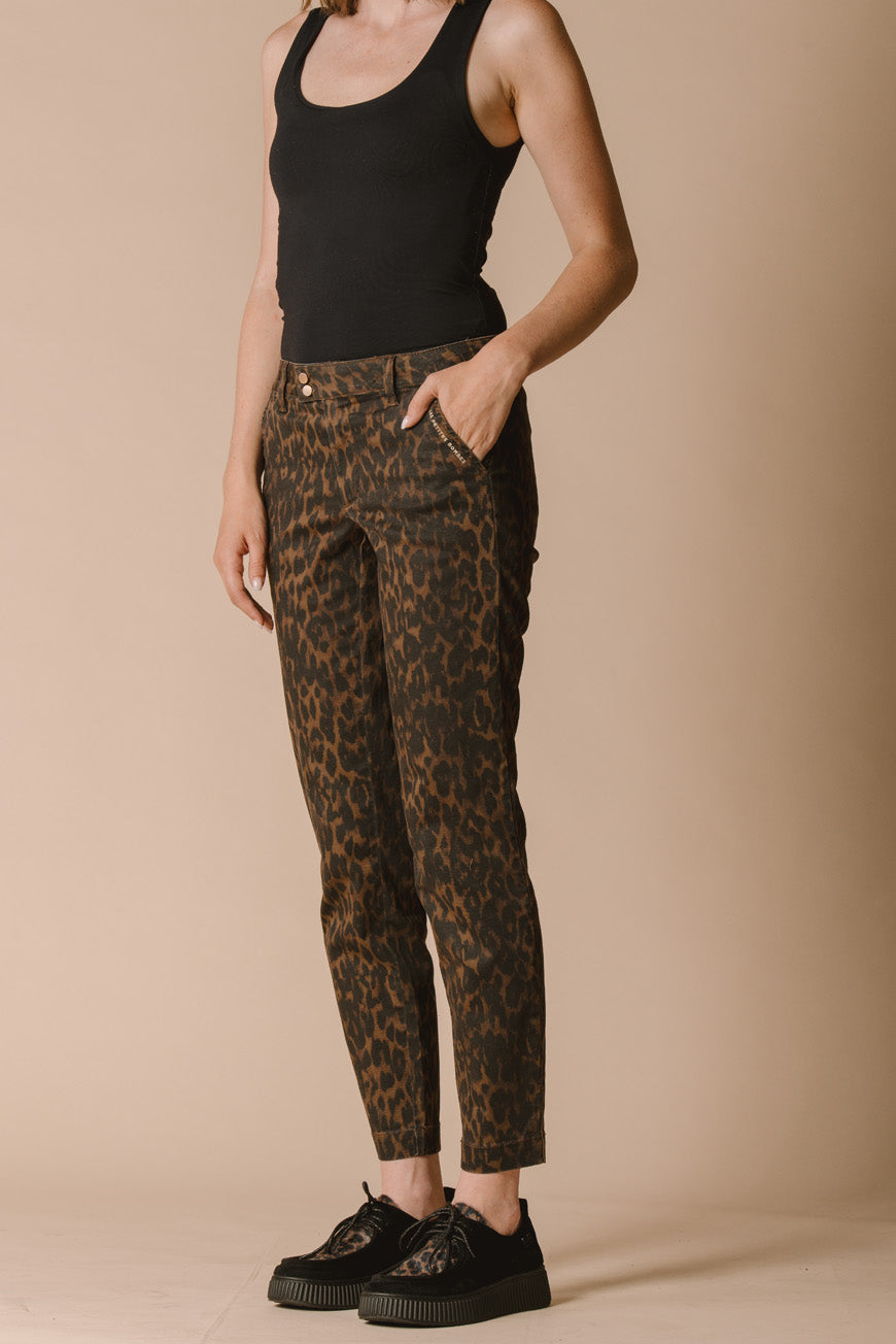 PANTALON NAOMIE PRINT LEOPARD