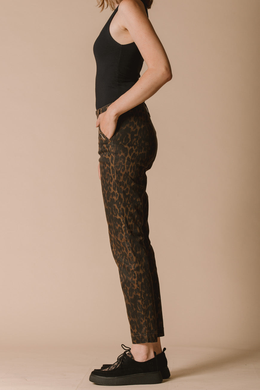 PANTALON NAOMIE PRINT LEOPARD