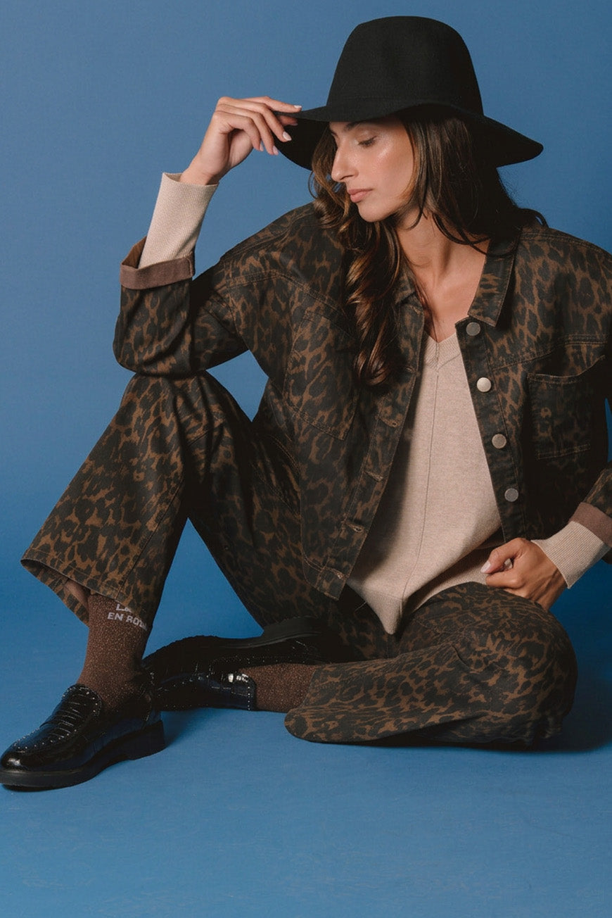 VESTE PAMELA PRINT LEOPARD