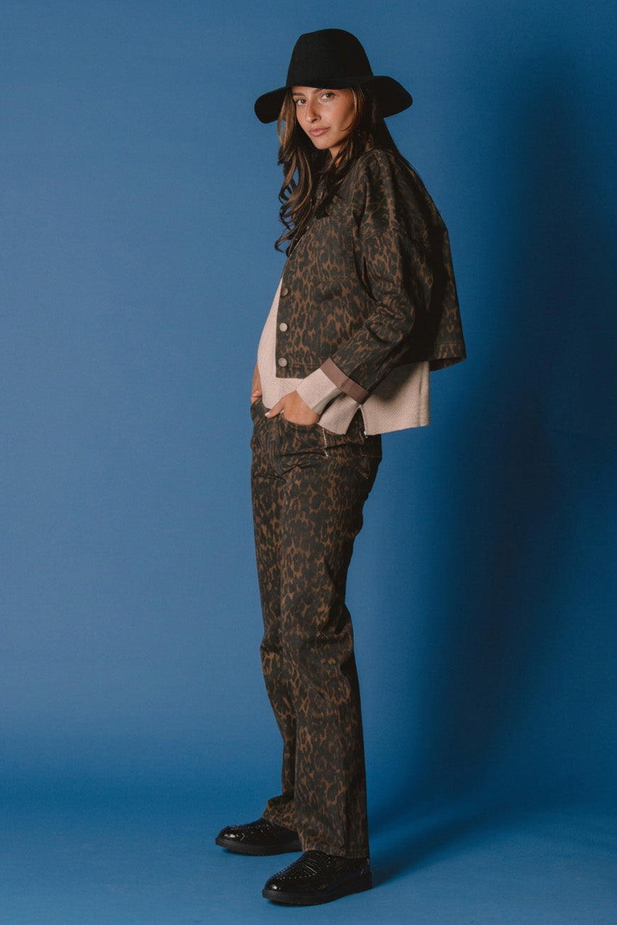 VESTE PAMELA PRINT LEOPARD