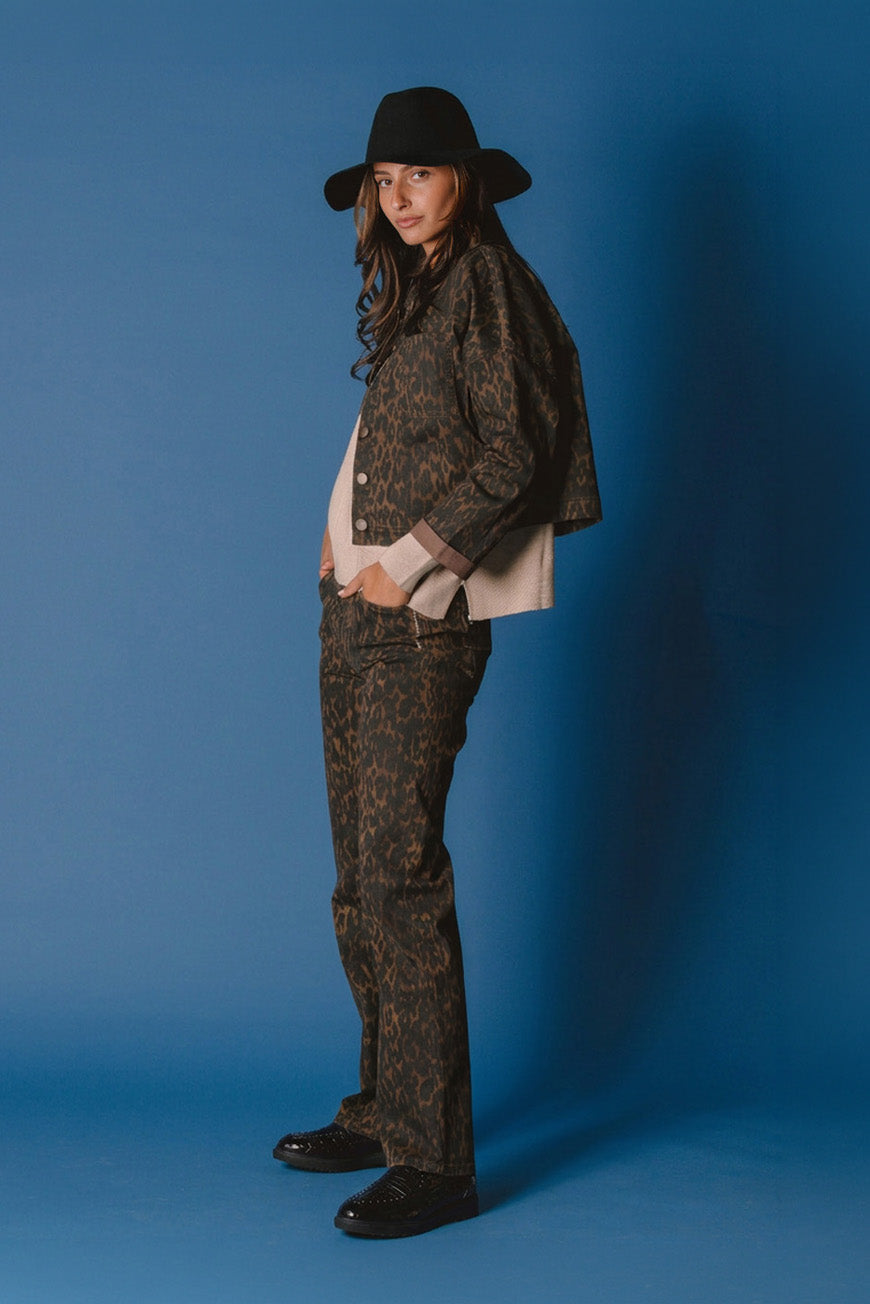 VESTE PAMELA PRINT LEOPARD