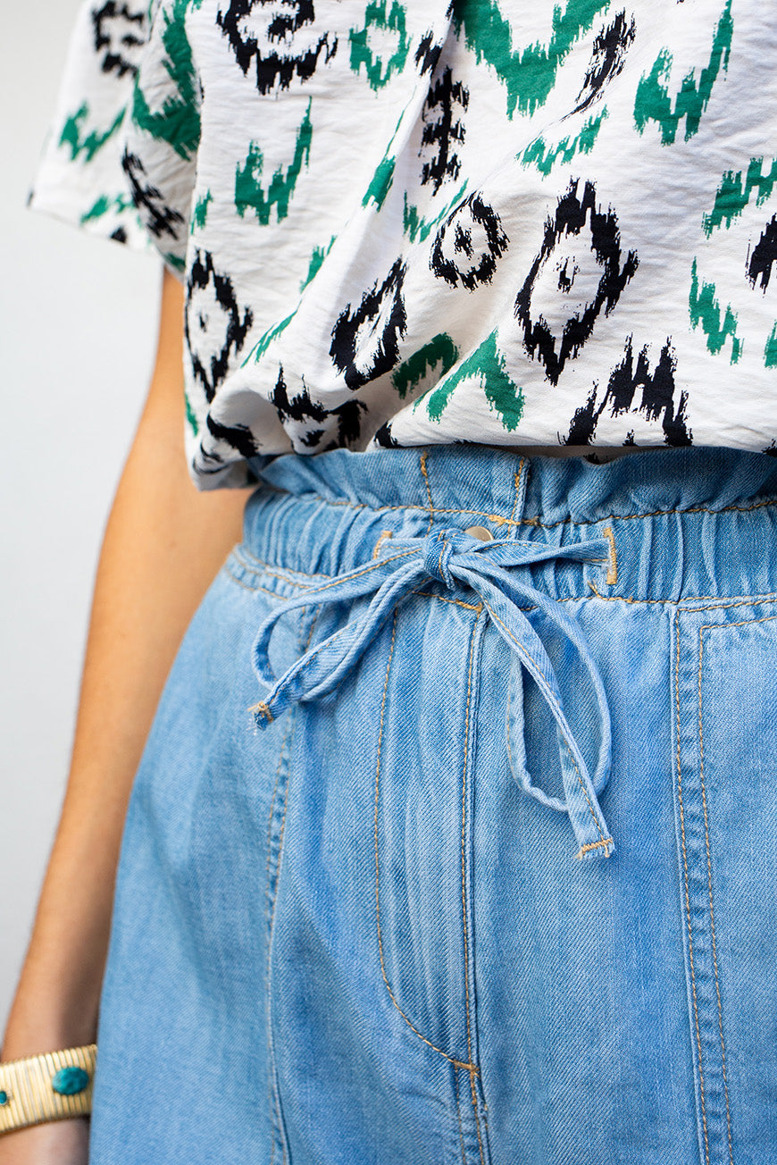 SHORT EN JEAN NAYRA LIGHT BLUE