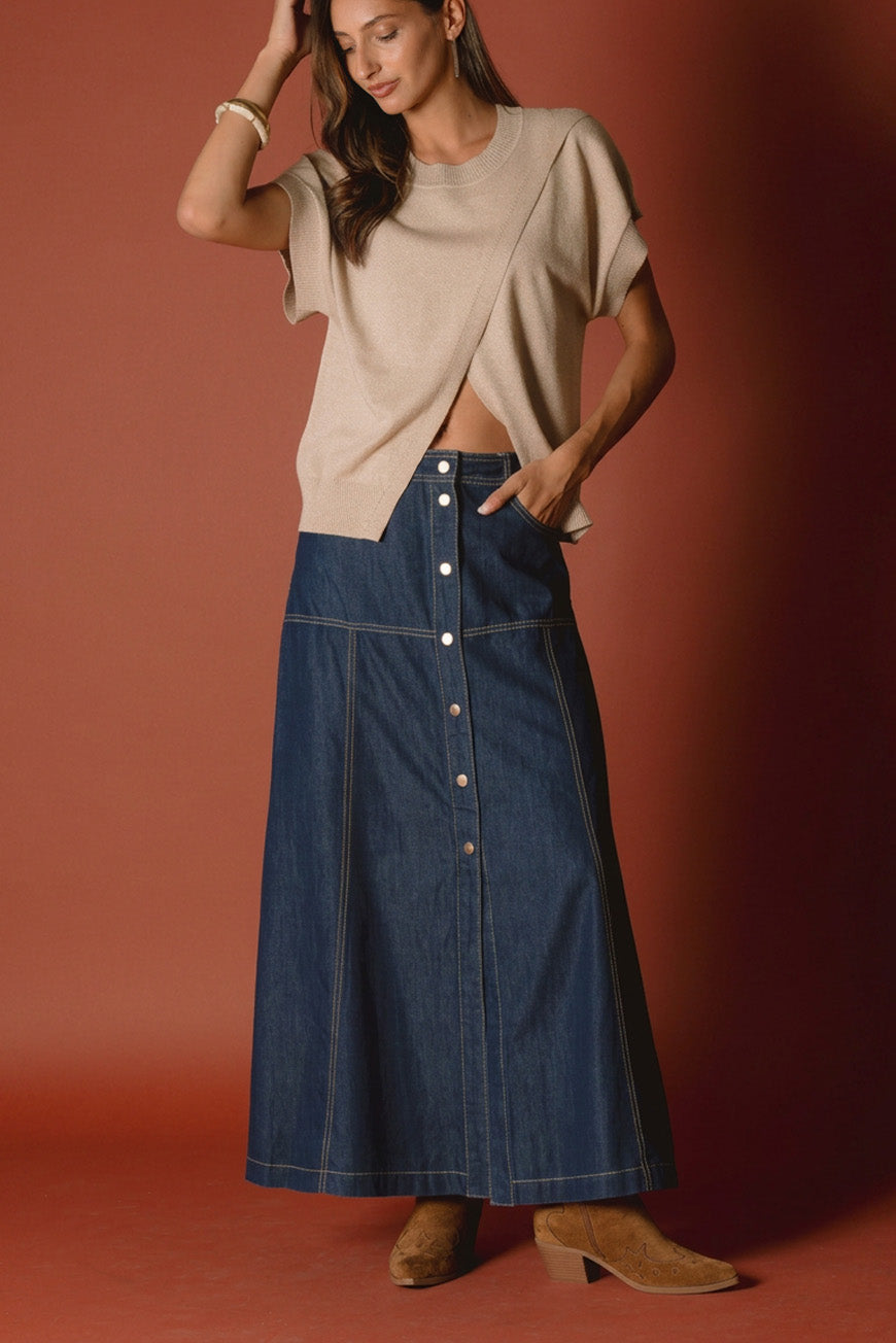 PANTALON BOOTCUT CROPPED INDIANA