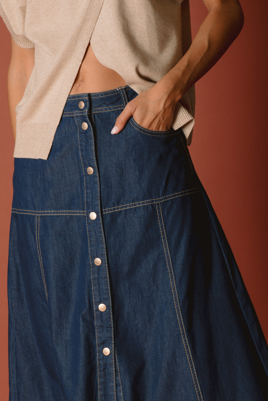 PANTALON BOOTCUT CROPPED INDIANA