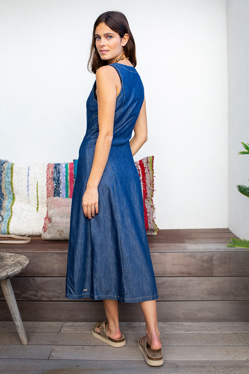 ROBE EN JEAN NADEGE BRUT