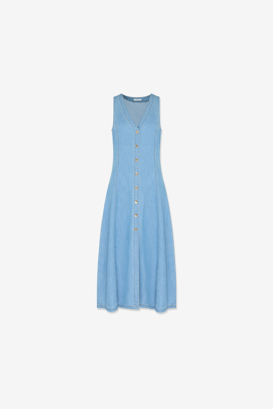ROBE EN JEAN NADEGE LIGHT BLUE