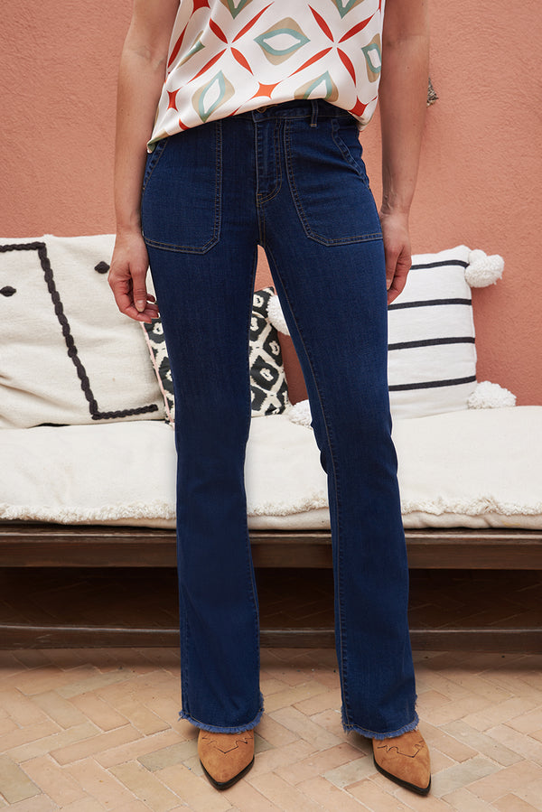 Pantalon Jean Slim Les Petites Bombes - Taille 34 - Bleu - Occasion Très Bon état