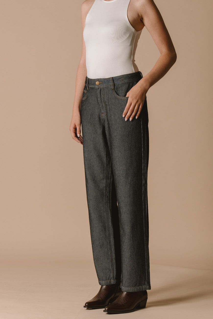 PANTALON BOOTCUT CROPPED INDIANA