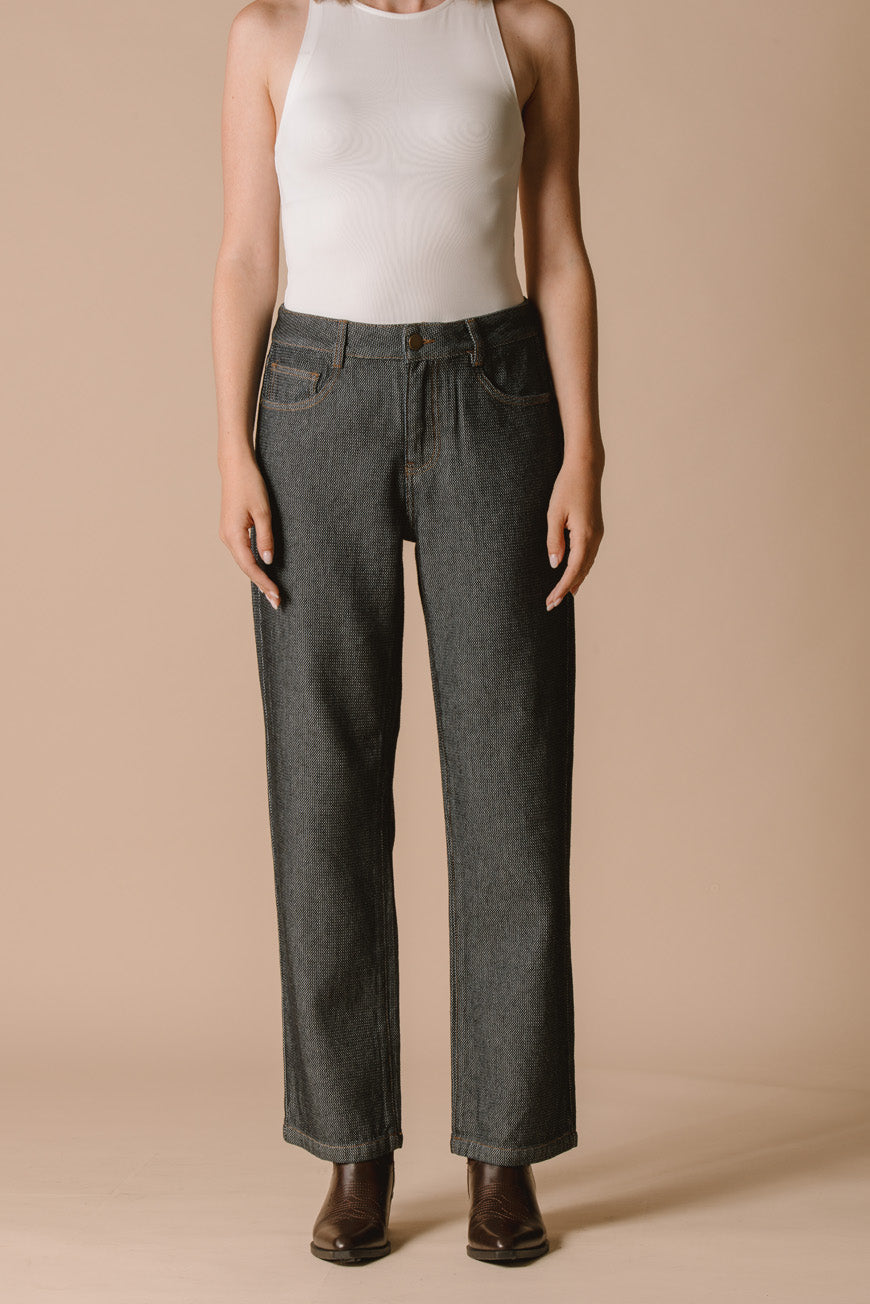 PANTALON BOOTCUT CROPPED INDIANA
