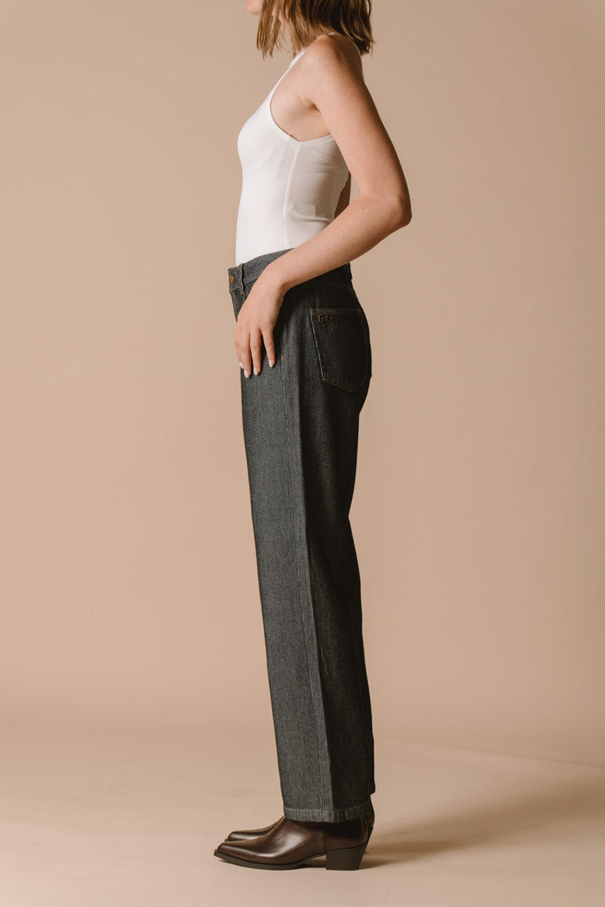 PANTALON PAOLINE BLACK BLUE