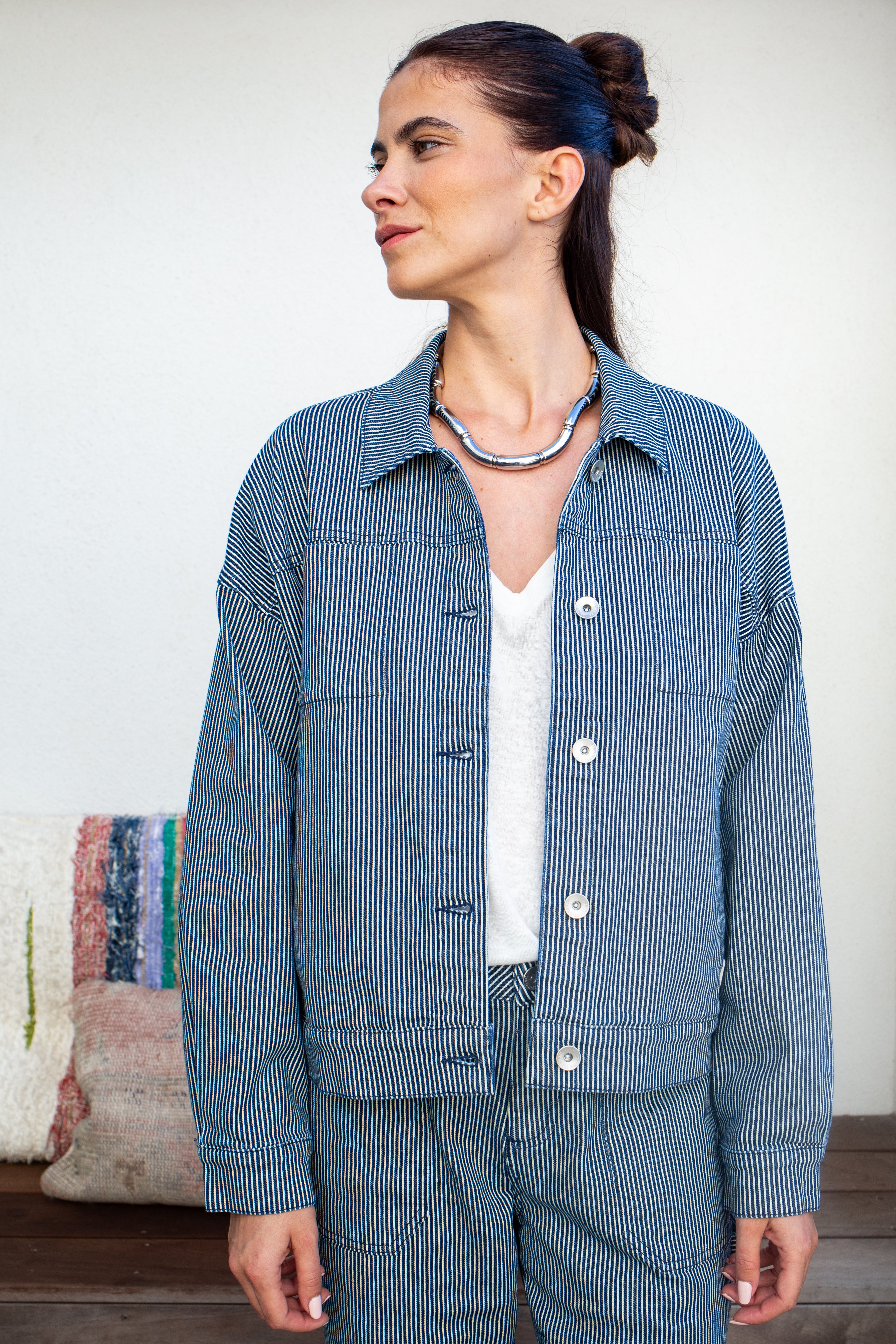 VESTE ISABELLA BRUT RAYURES