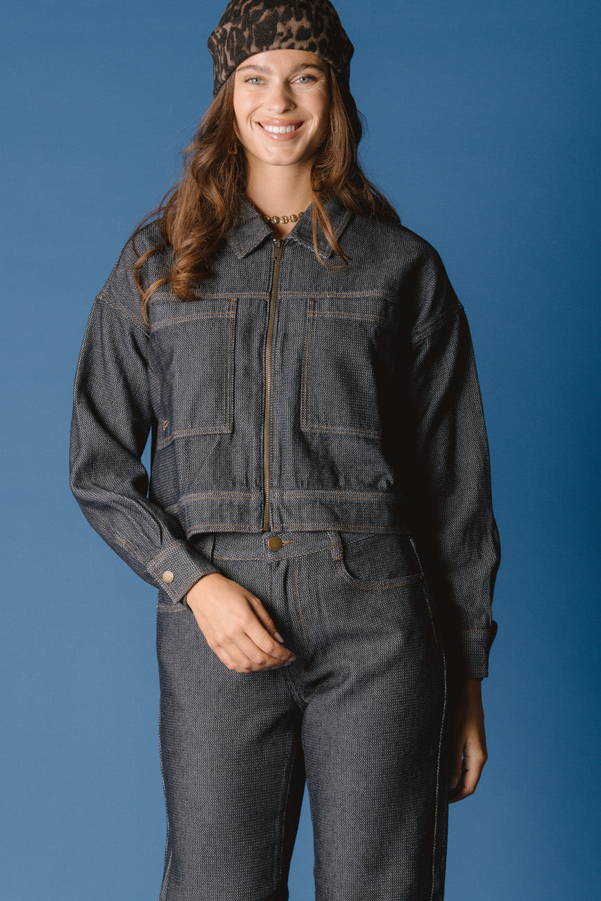 VESTE NOEMIE BLACK BLUE
