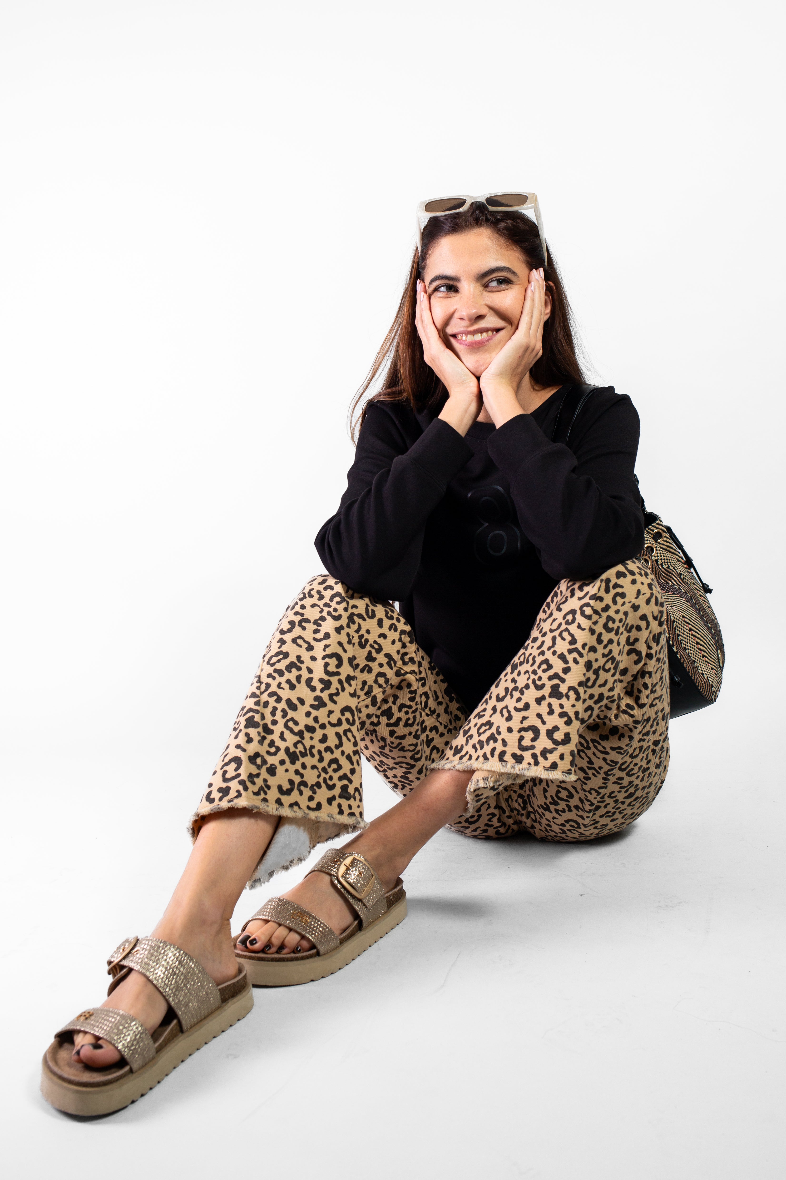 JEAN MANUELLA PRINT LEOPARD