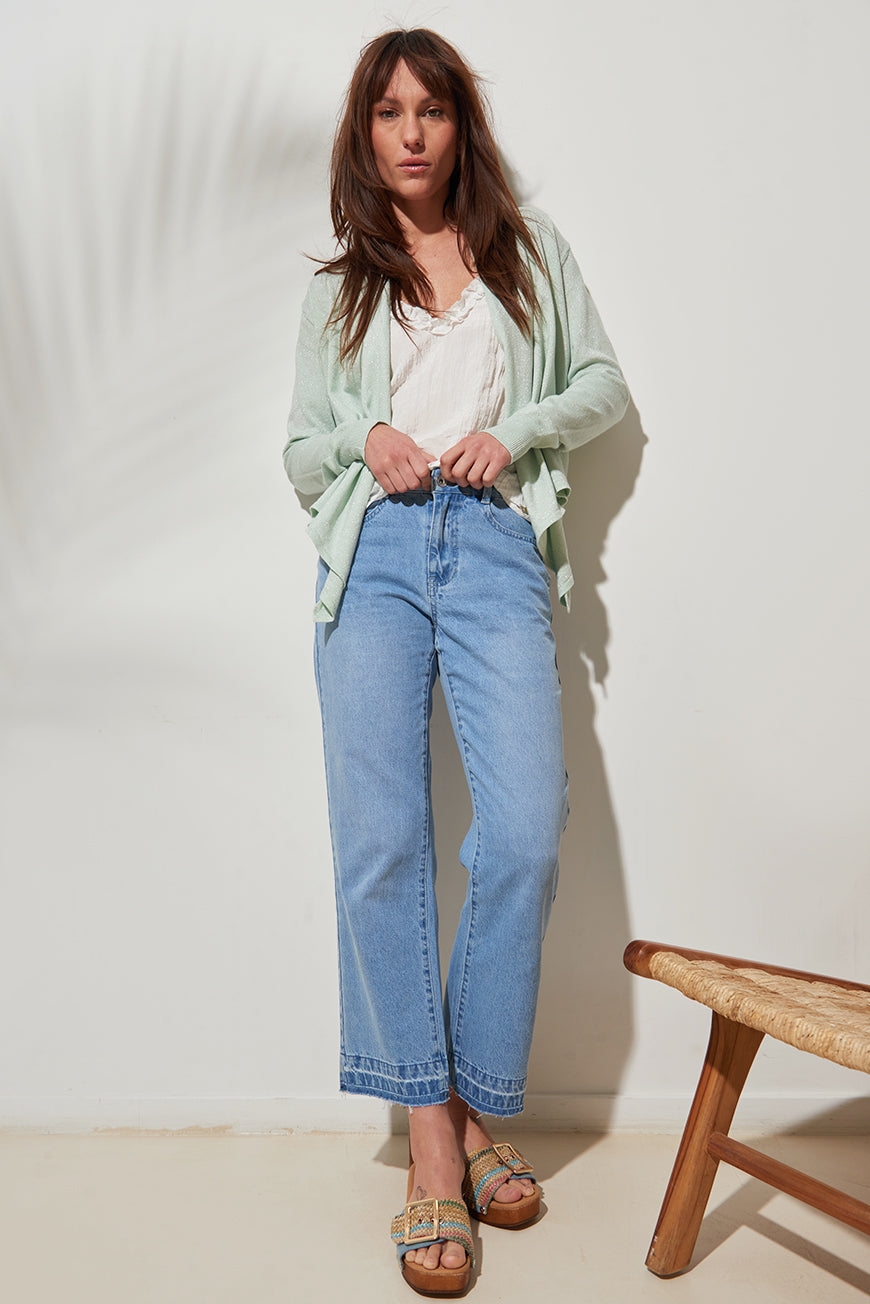 PANTALON WIDE REGULAR LEANDRA