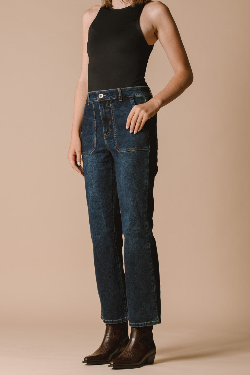 JEAN BOOTCUT CROPPED INDIANA