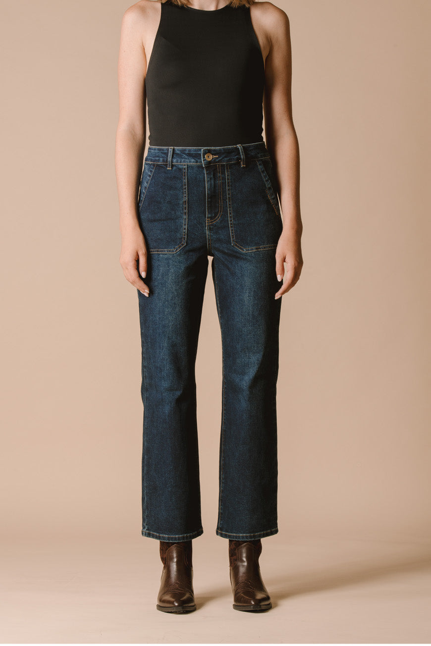 JEAN BOOTCUT CROPPED INDIANA