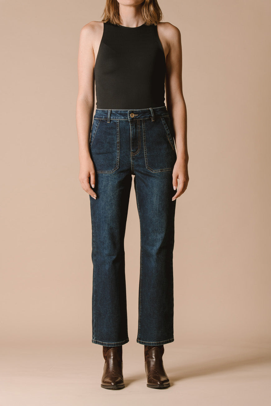 JEAN BOOTCUT CROPPED INDIANA