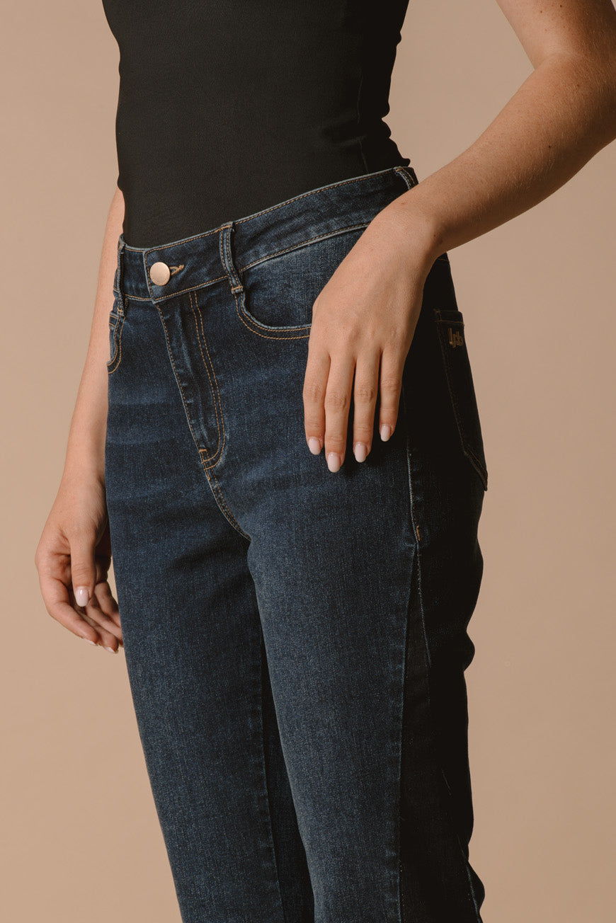 PANTALON PENELOPE DARK BLUE / BRUT