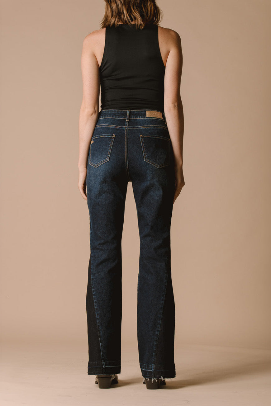PANTALON PENELOPE DARK BLUE / BRUT
