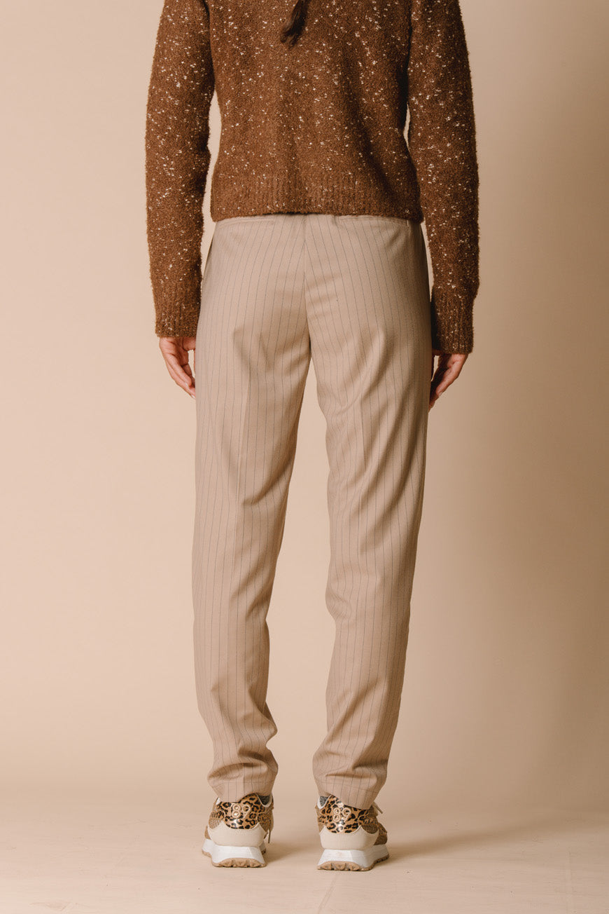 PANTALON PIATO BRUN RAYURES