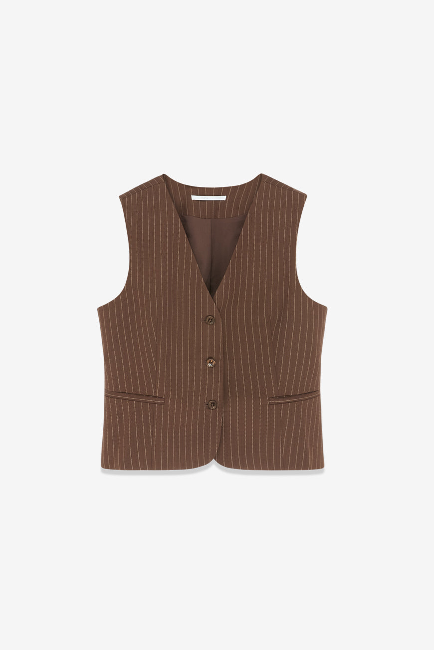 GILET DE COSTUME SANS MANCHE JESSIA