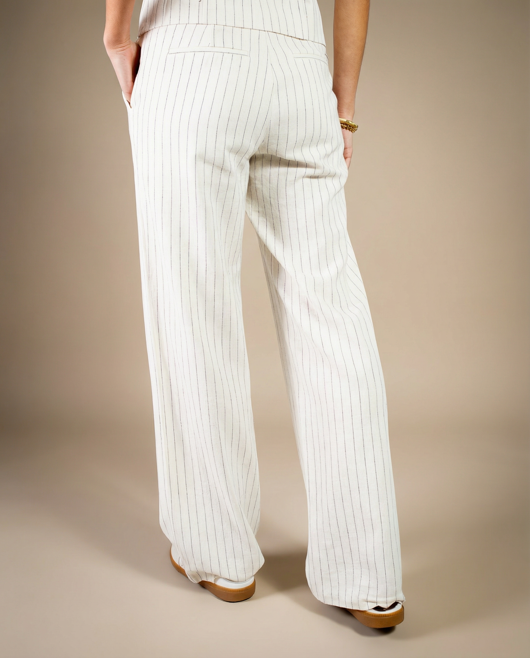 PANTALON GEN NATUREL RAYURES