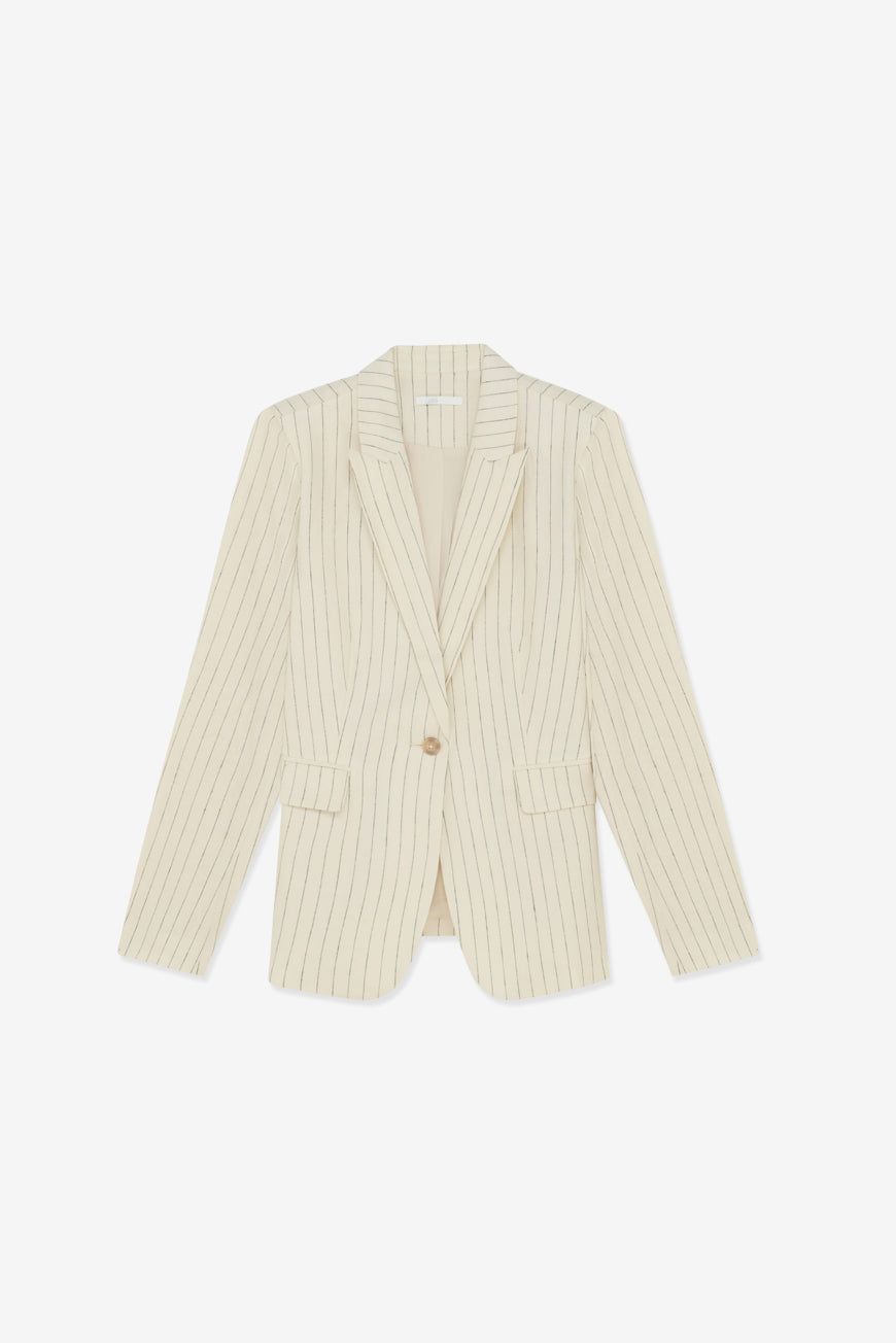 VESTE NASIMA NATUREL RAYURES
