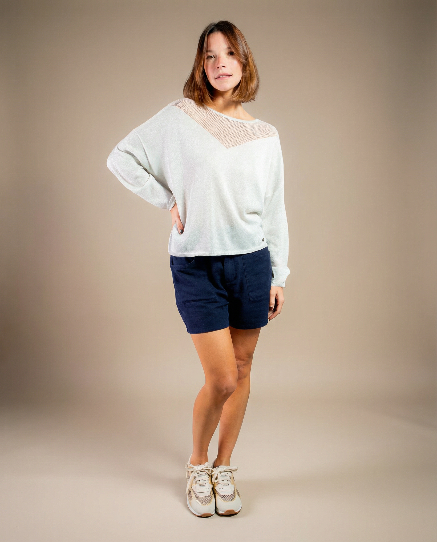 PULL NISRINE ARGENT