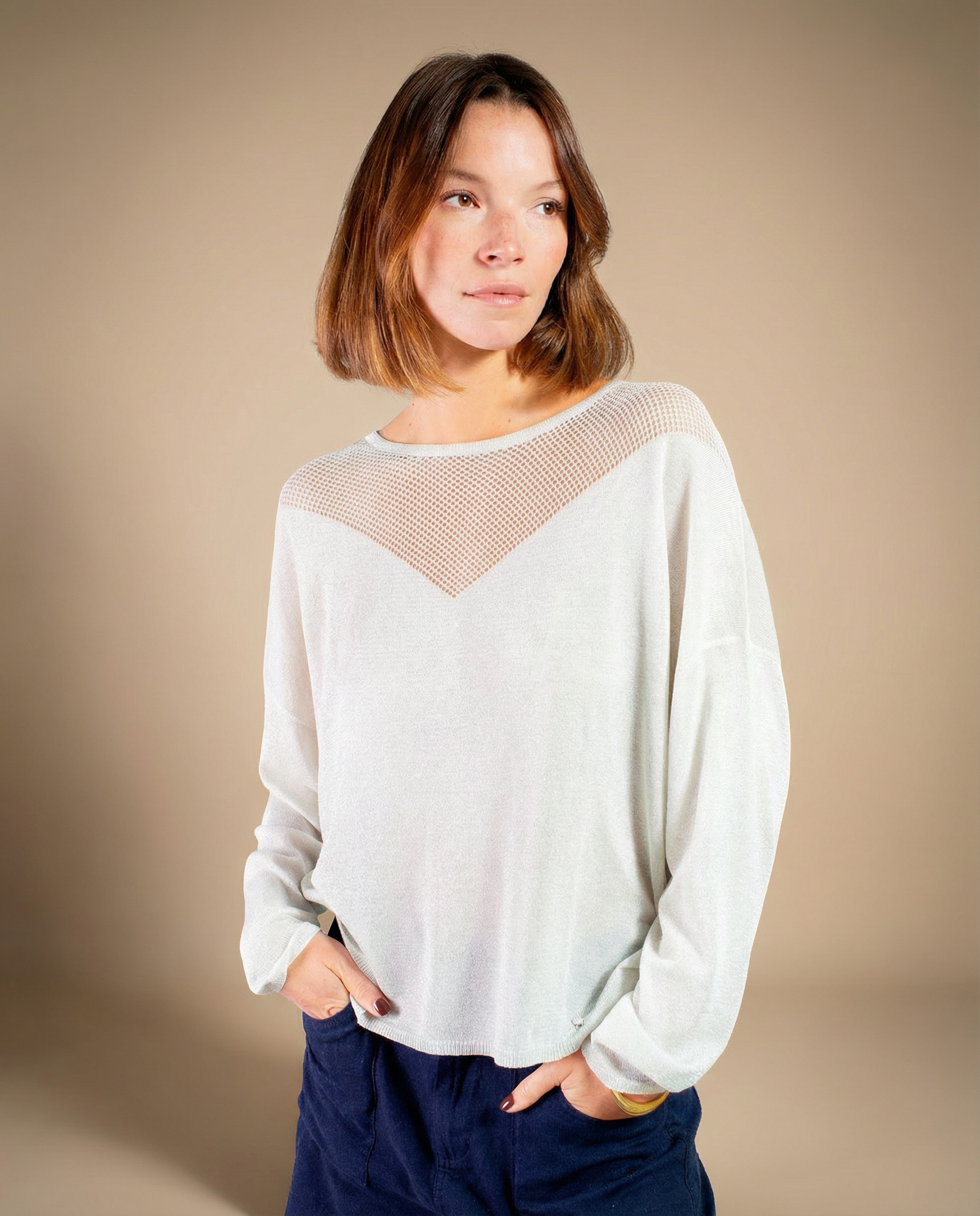 PULL NISRINE ARGENT