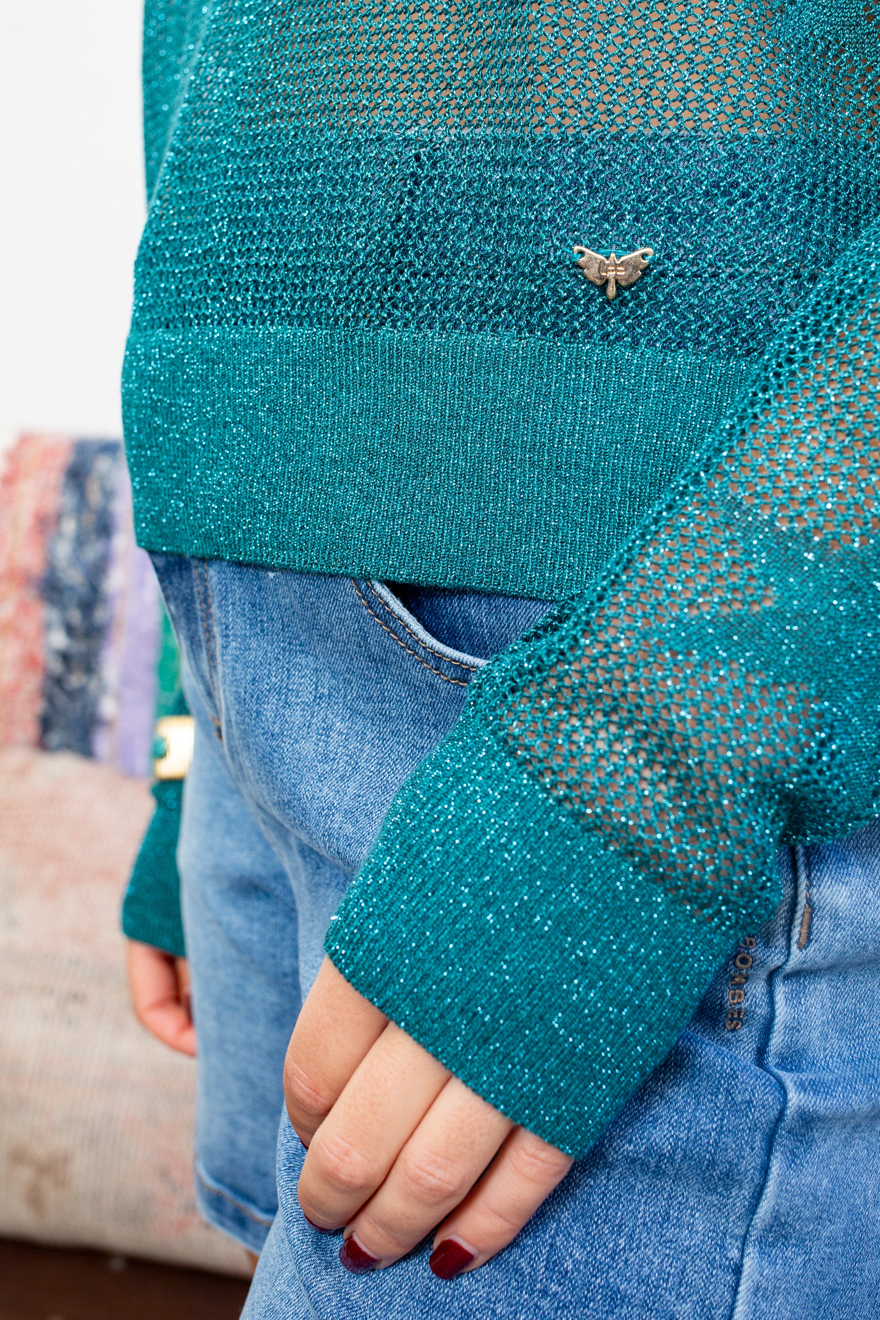 PULL MARINA BLEU CANARD