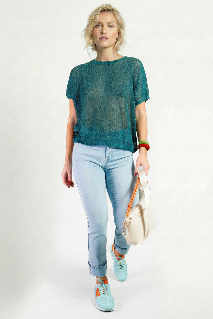PULL NACIE BLEU CANARD