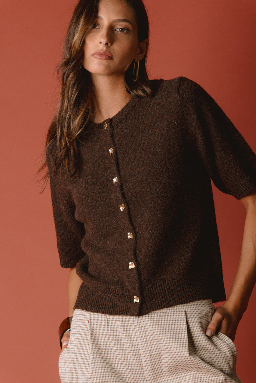 GILET PALMIRE CHOCO