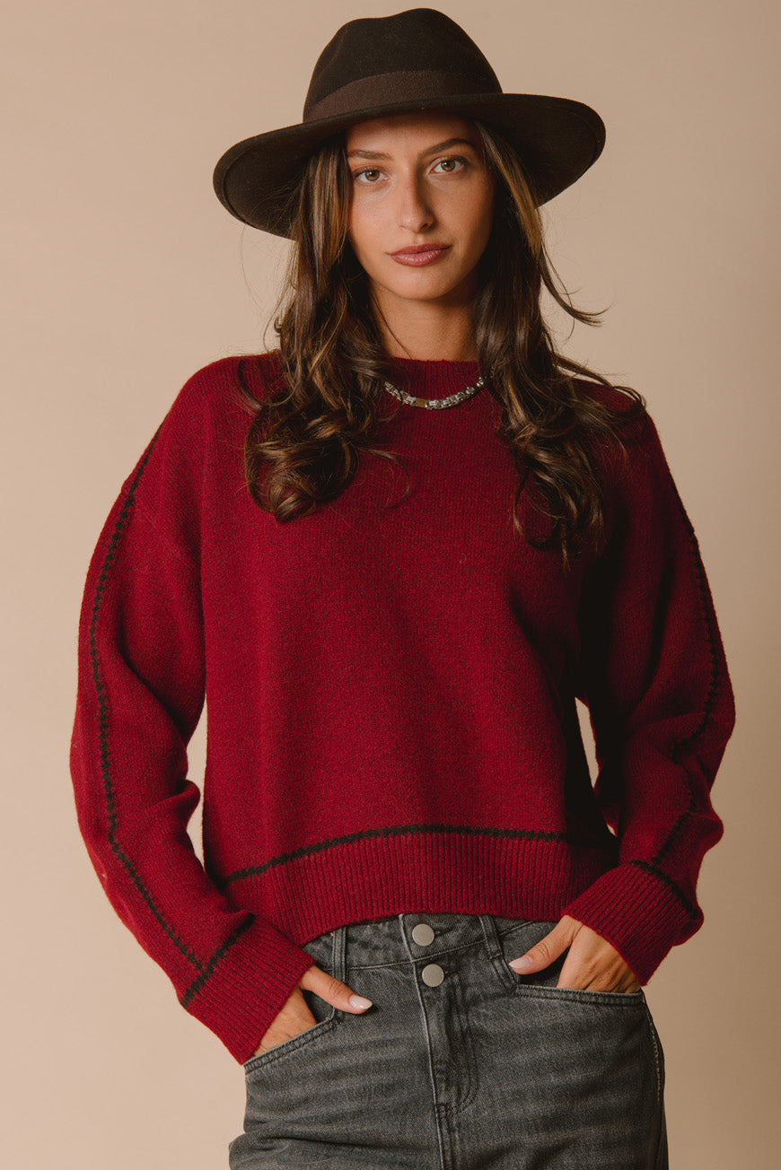 PULL MARINA BORDEAUX