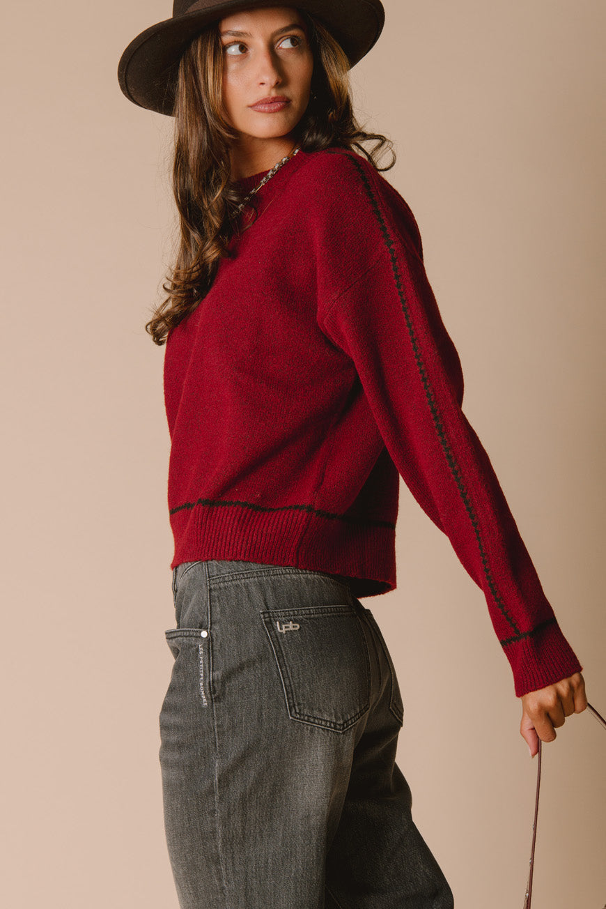 PULL MARINA BORDEAUX