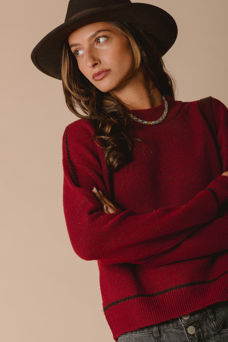 PULL MARINA BORDEAUX