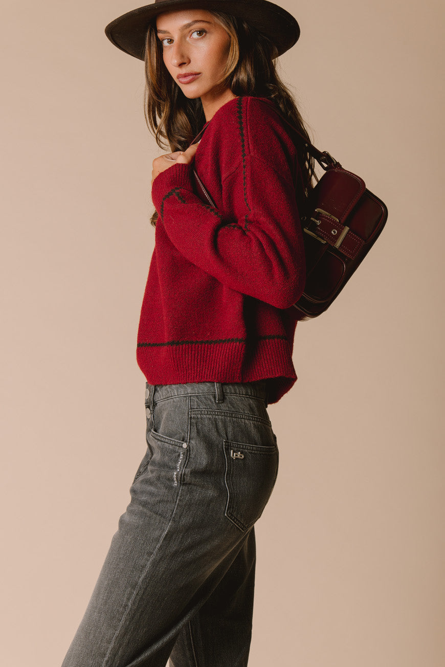 PULL MARINA BORDEAUX
