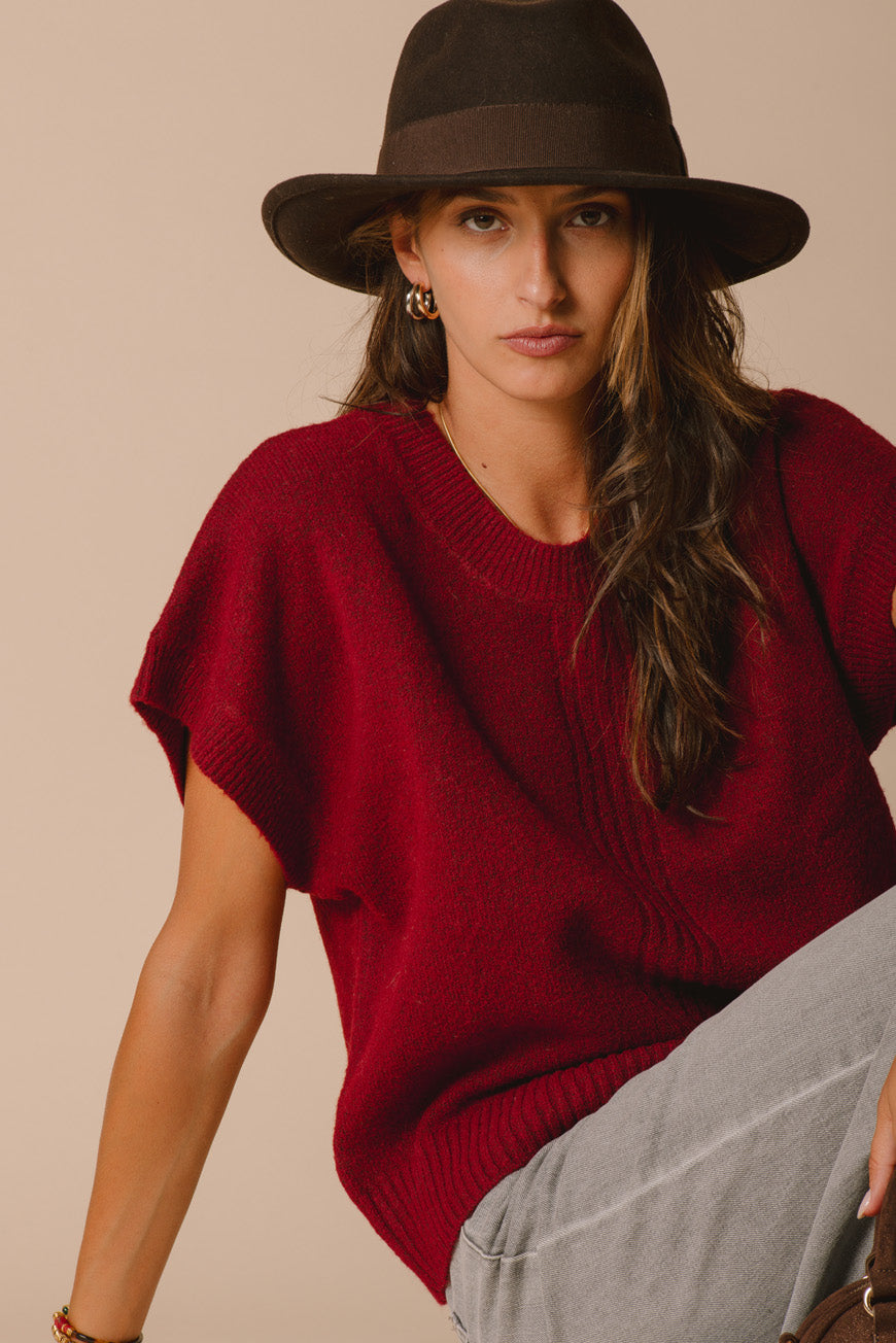 PULL JELILA BORDEAUX