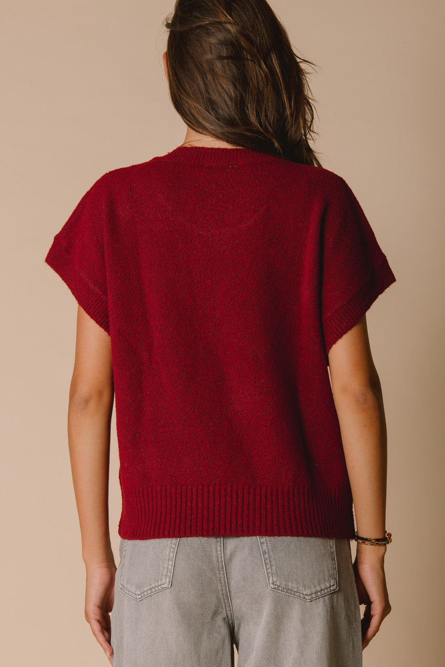 PULL JELILA BORDEAUX