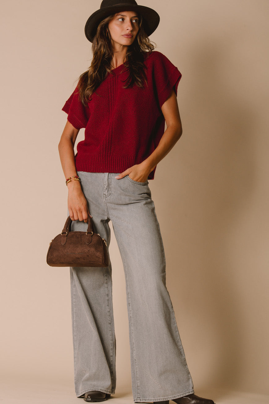 PULL JELILA BORDEAUX