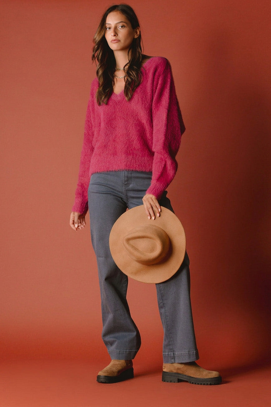 PULL DAMIANE MAGENTA