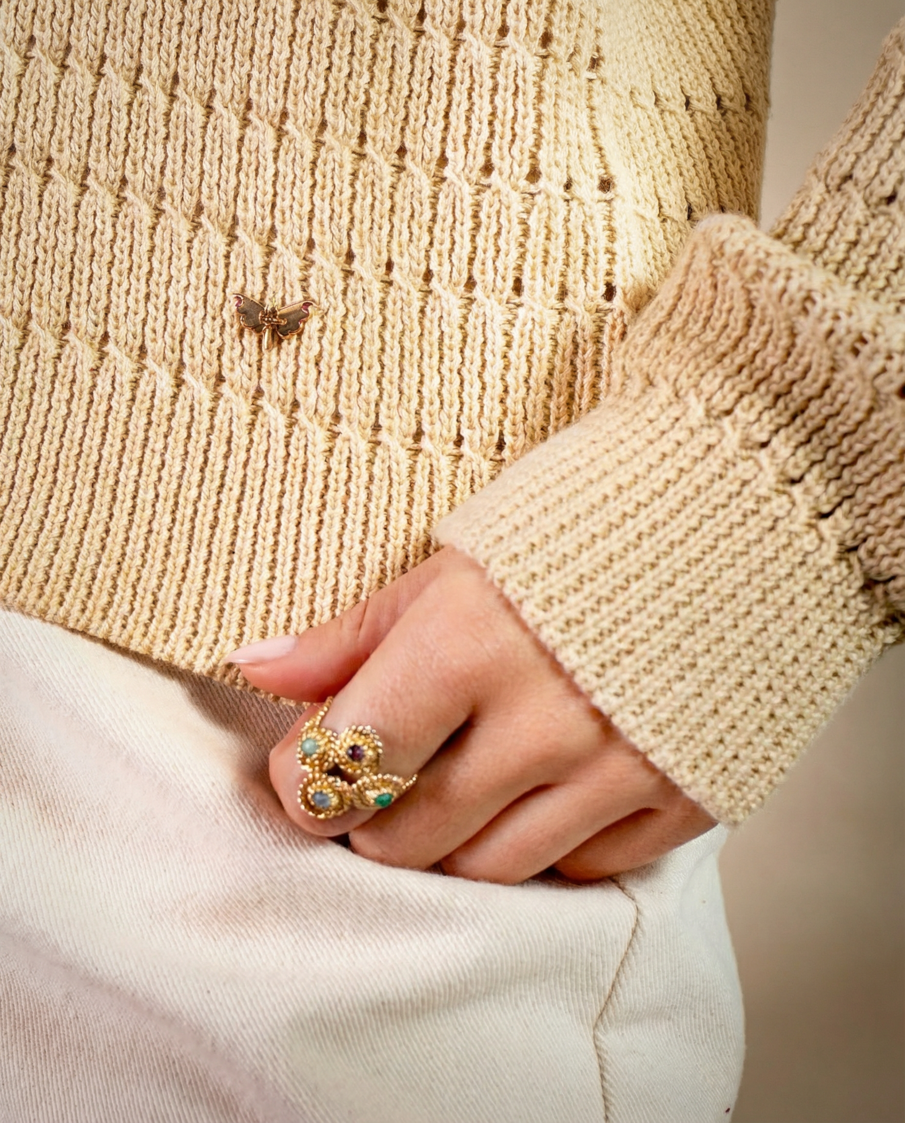 PULL FAREDA BEIGE