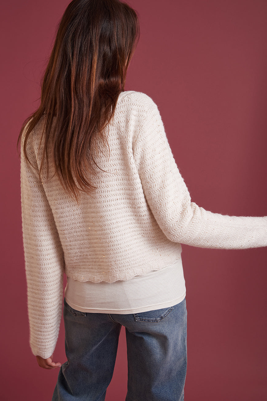 GILET COURT A NOUER LOICA