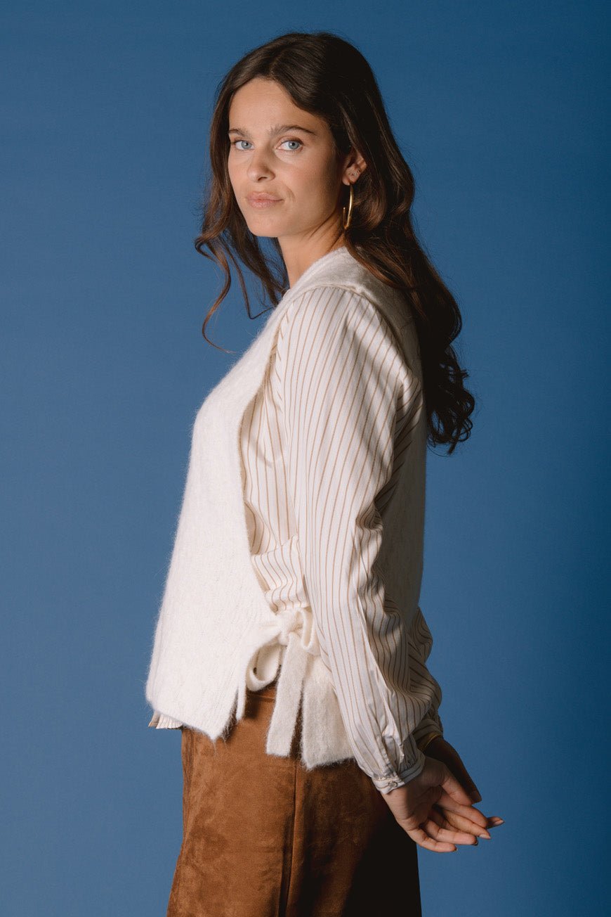 GILET MAURANE BLANC