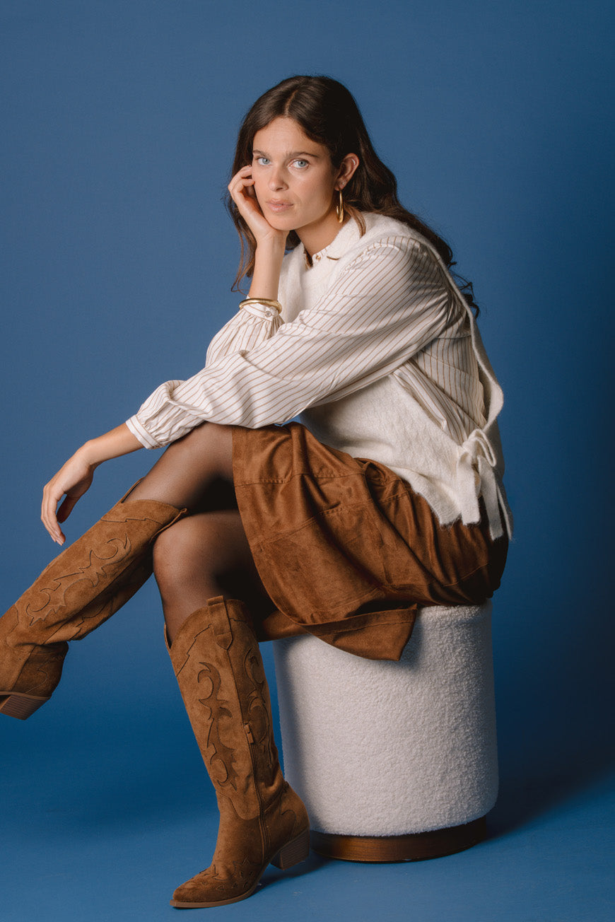 GILET MAURANE BLANC