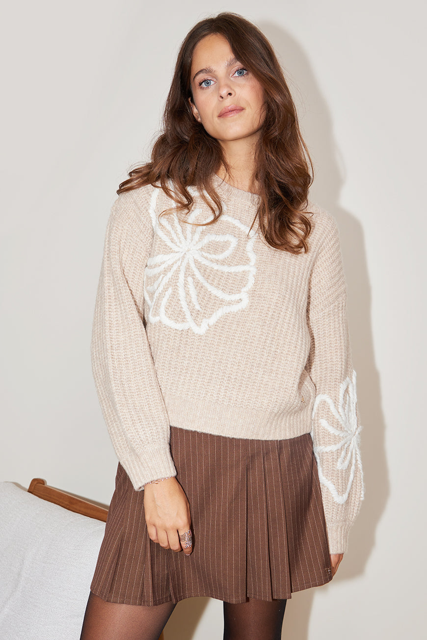 PULL MOTIF FLOWERS MELIANA