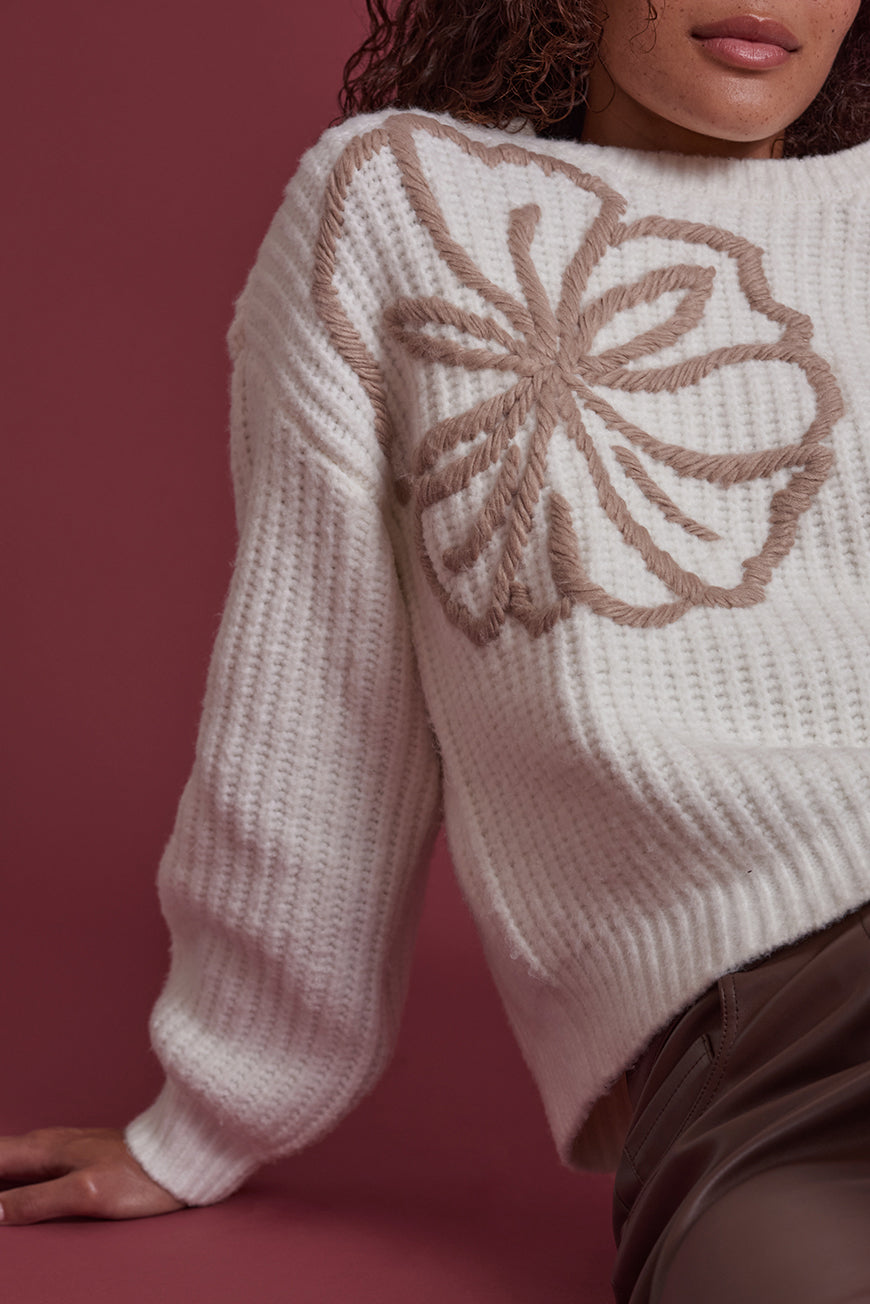 PULL MOTIF FLOWERS MELIANA