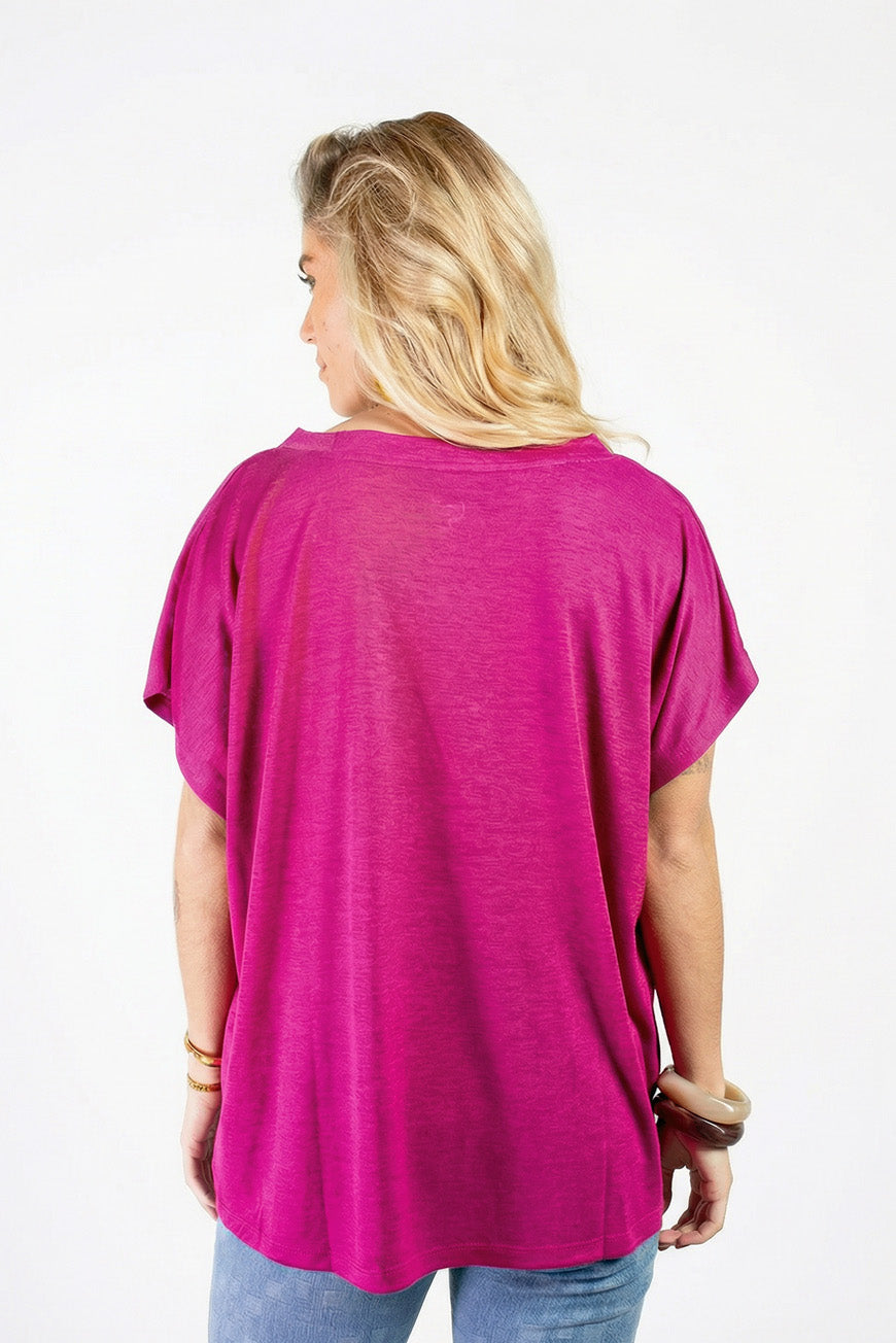 TEE SHIRT NAHILA FUCHSIA