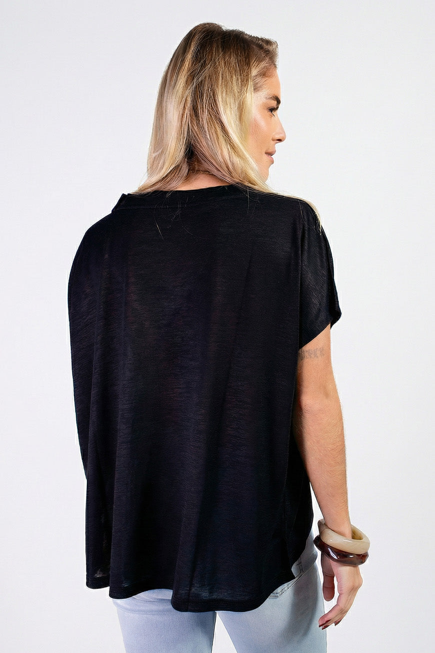 TEE SHIRT NAHILA NOIR